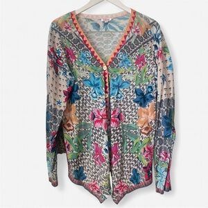 Johnny Was Wonder Swing Floral Cardigan